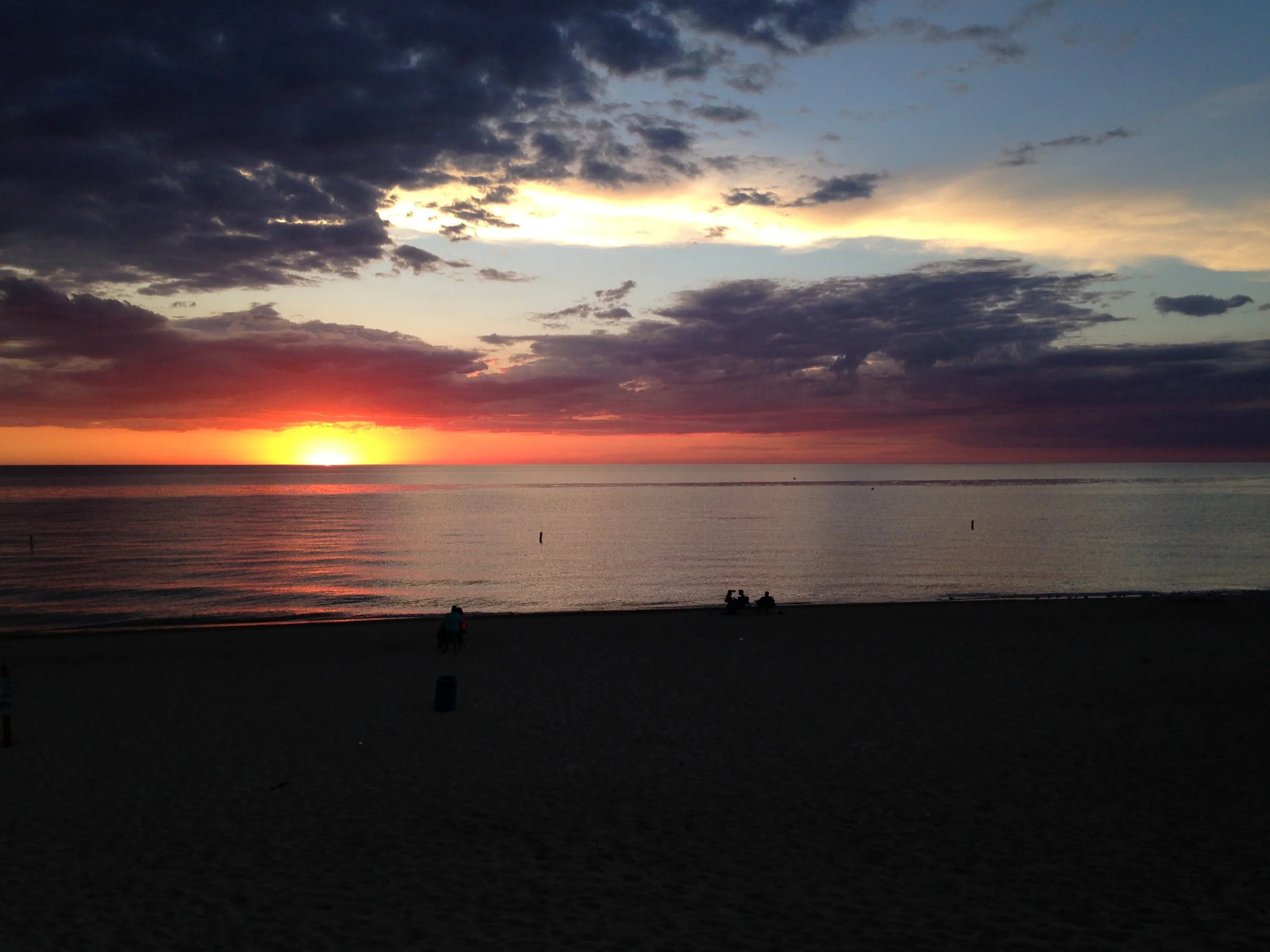 Sunset over Lake Michigan