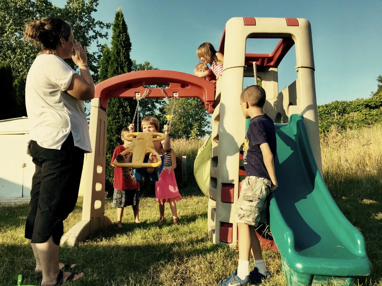 My son, his bio mum, and many of his bio siblings. — Sarah