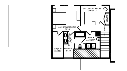 Second Floor - 700 SQ FT