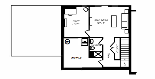 Optional Finished Lower Level - 600 SQ FT