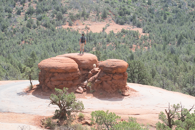 Adam, Gromit and I spent four days in this landscape. The red rocks were healing, it felt like we came to Sedona to dry out in a sense. We would hike or bike for miles and never see a soul, until a bad ass lifted jeep with locking differentials driven by a bald sunburnt 60-something year old would come blasting over the rock out of nowhere. 