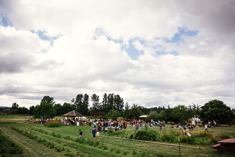 After touring around the island we stopped at a Farm that had a 'Pick Your Own Berries' sign and had a mini market of fresh veggies. We planned on picking up what we needed to go make a feast back in Portland, until we saw a band arrive and a handful of food trucks pull in. Once we saw a brewery arrive, it was settled, we were staying. 