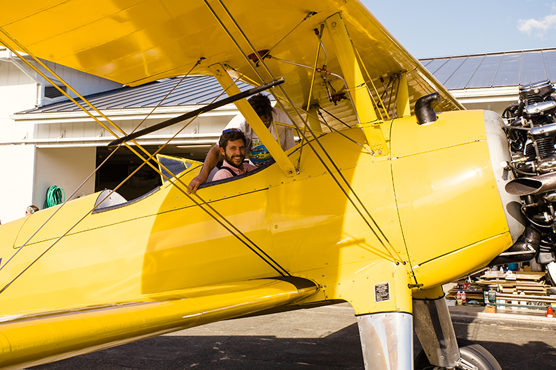 The day after the long airplane discussion, he called us up wanting to know if Adam had any interest in taking a ride in a Stearman because he had a buddy that was willing to take him up. I hadn't seen Adam this excited before!