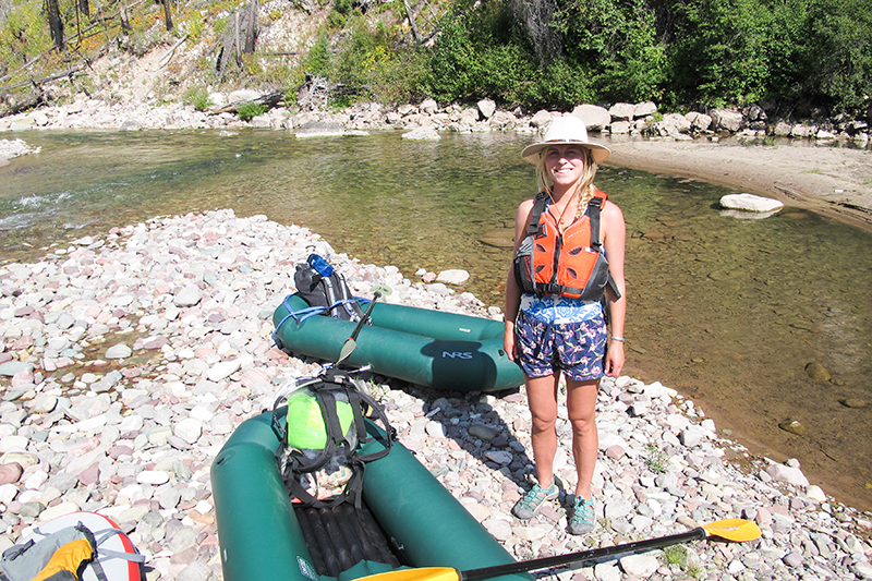 Our dogs were barking after hiking in river shoes for that long. Hiking boots were not an option because they would add too much weight to our raft, so I wore wool socks with Keens. It was a glorious sight and feeling once we reached the river, a relief really. 