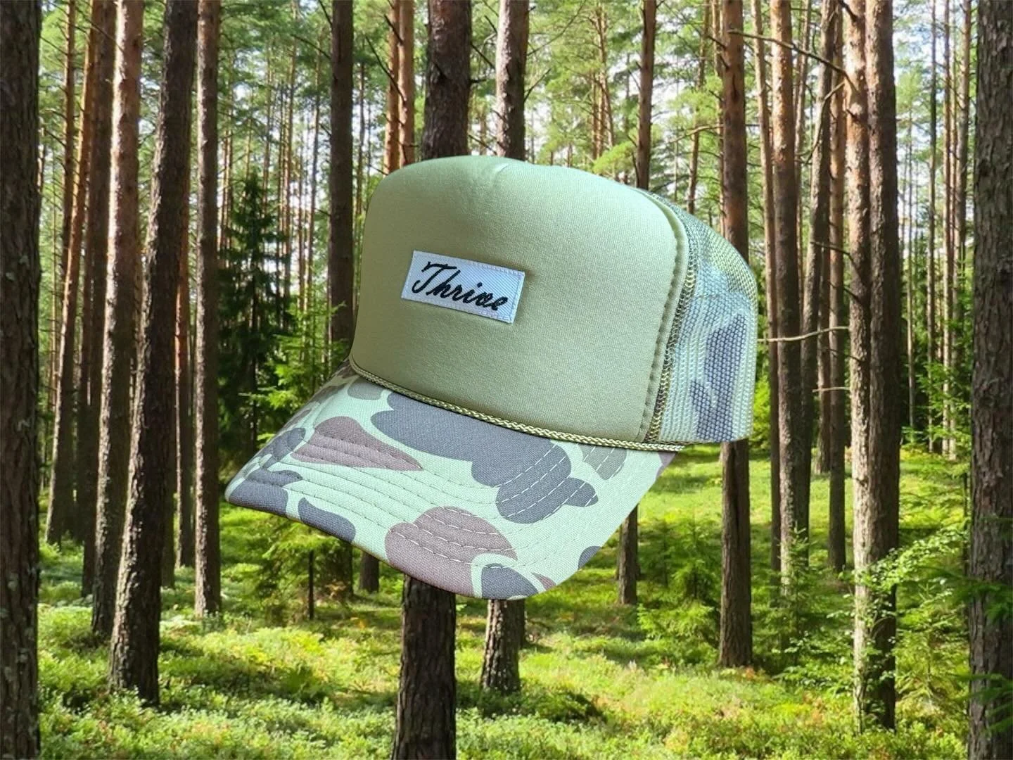 Where nature meets hustle. Thrive in your element. 

Our New Camo foam trucker is live on the site!