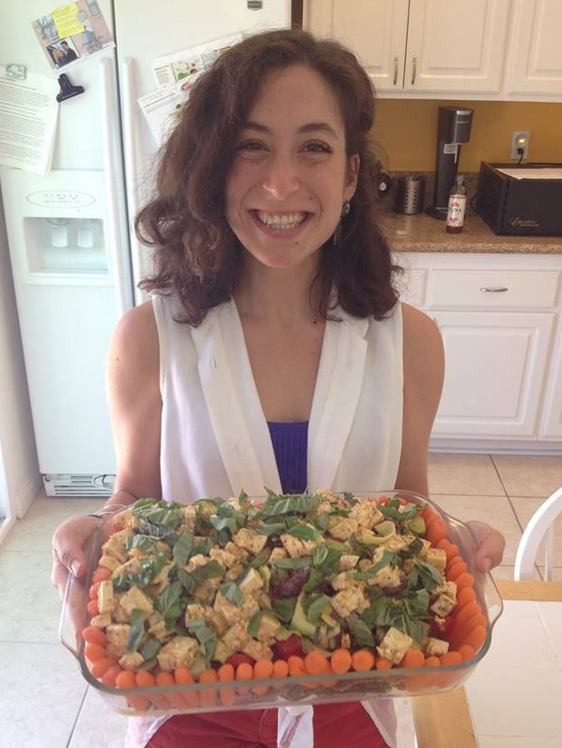 Natalie and her vegan 7 layer dip!