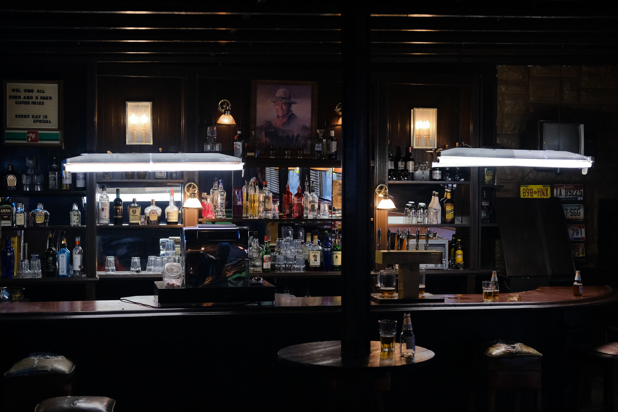 ... the bar appeared to be reasonably well stocked, but something seemed off ...