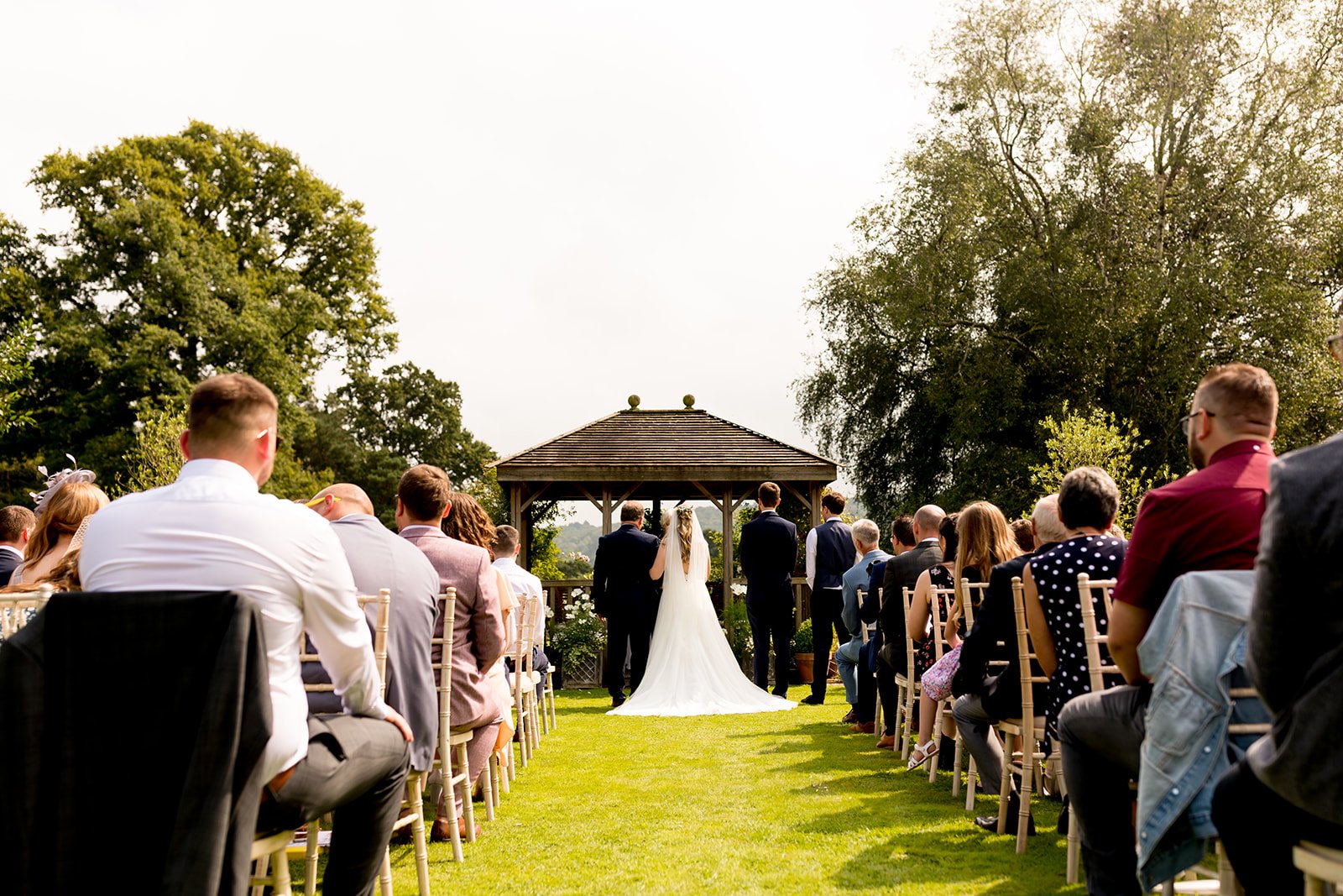 Outside wedding ceremony