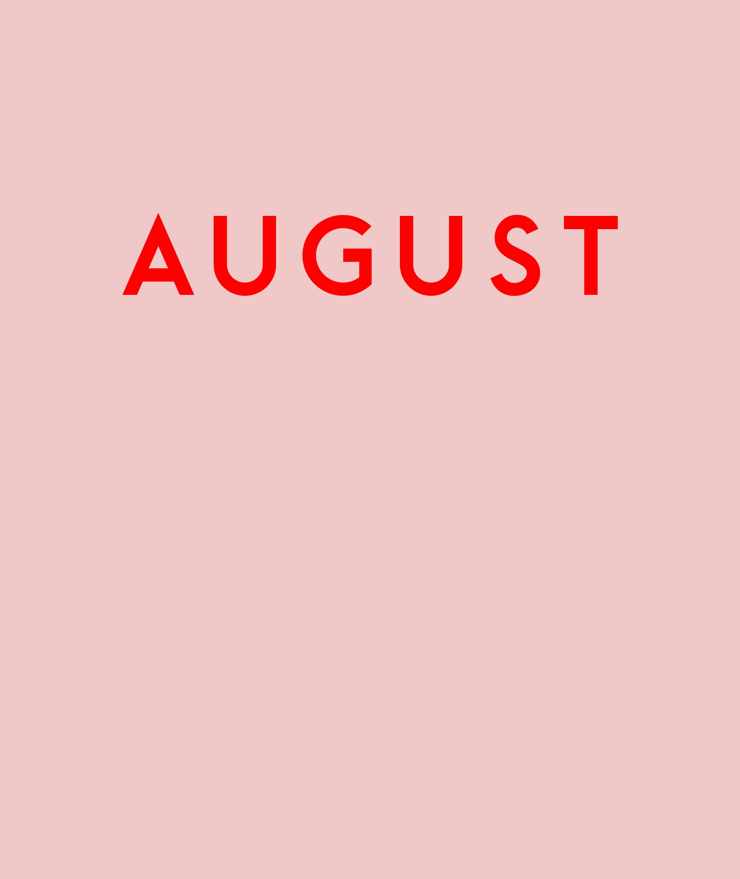 things i did in august