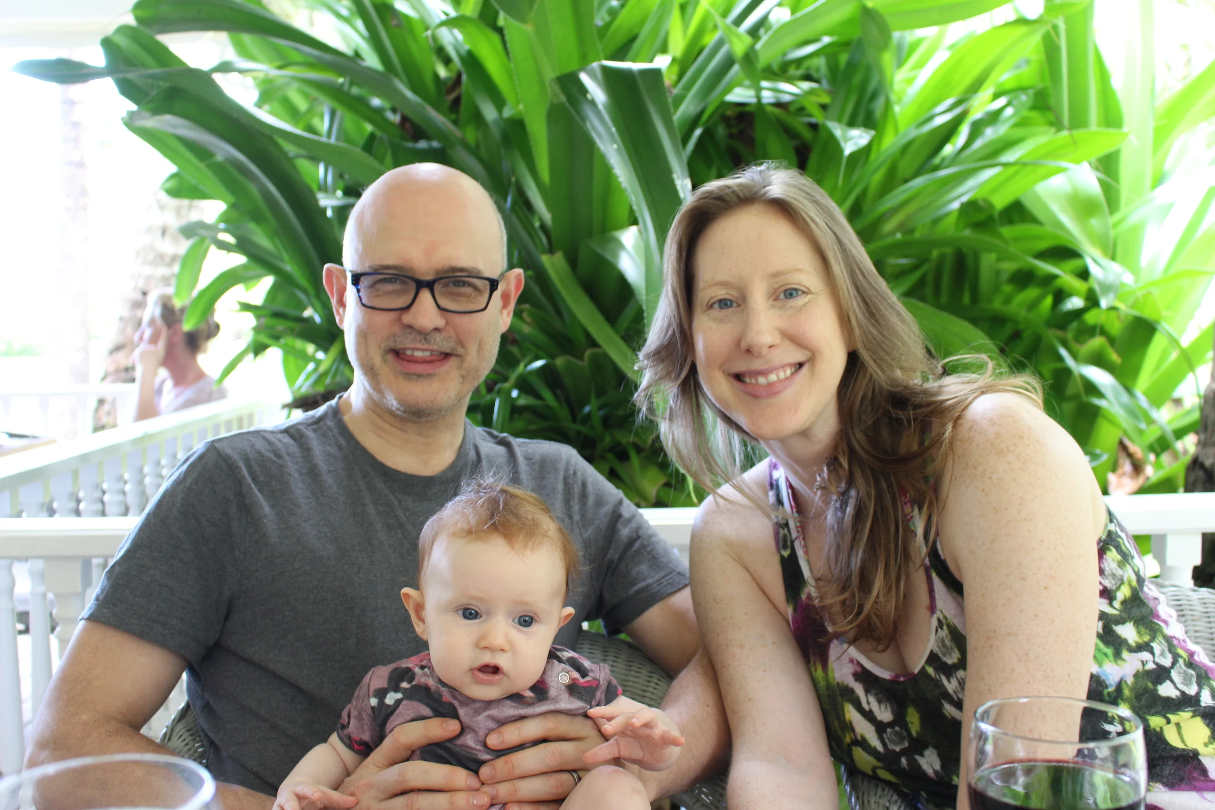 This is us last January in the Dominican. Charlotte is 4 months old here. 