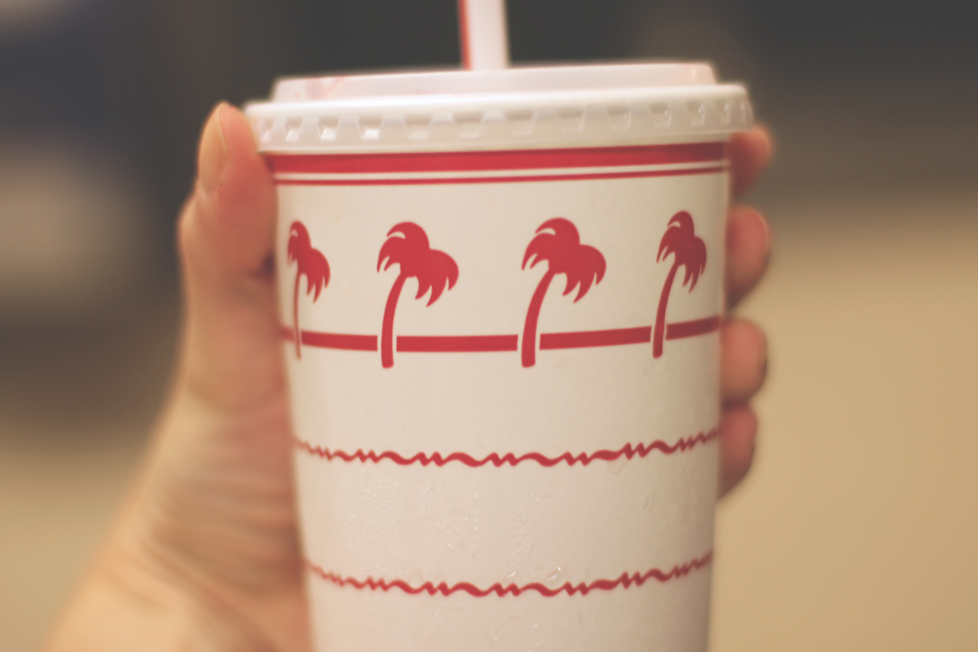Glorious palm trees. Glorious In 'n Out.