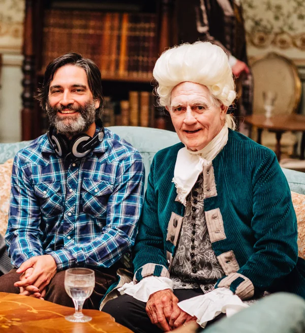 Michael Tully on a film set