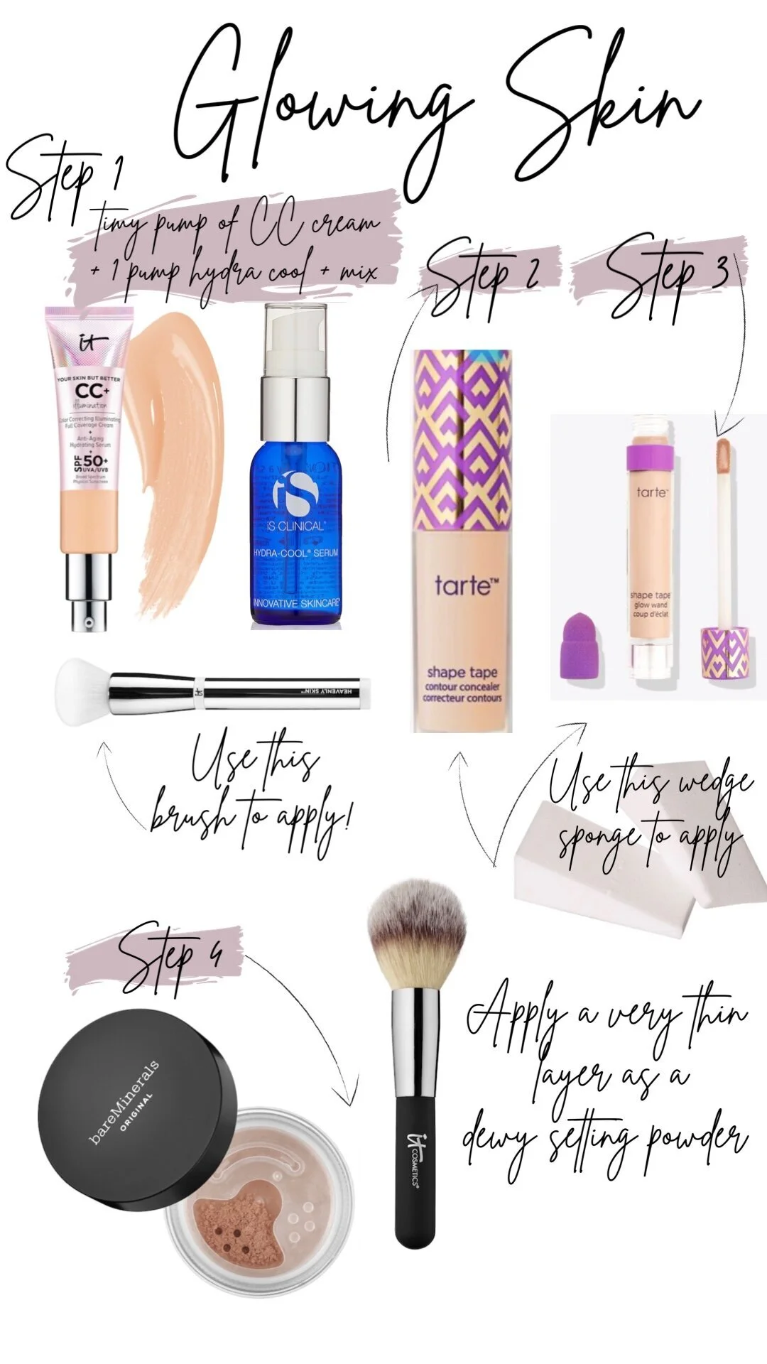 DEWY MAKEUP LOOK FOR GLOWING SKIN