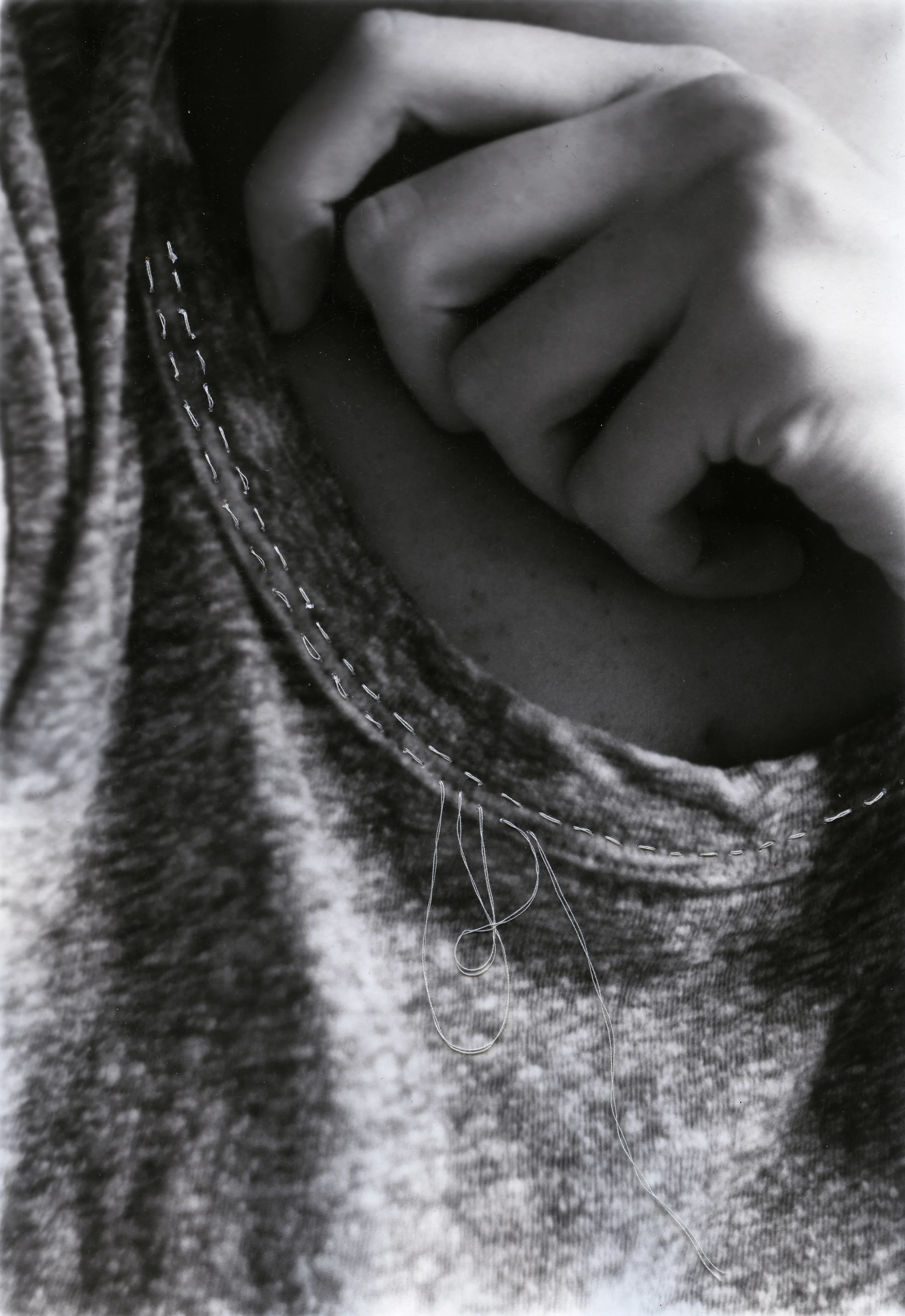 Shying Silver Gelatin Print, Thread, 2014