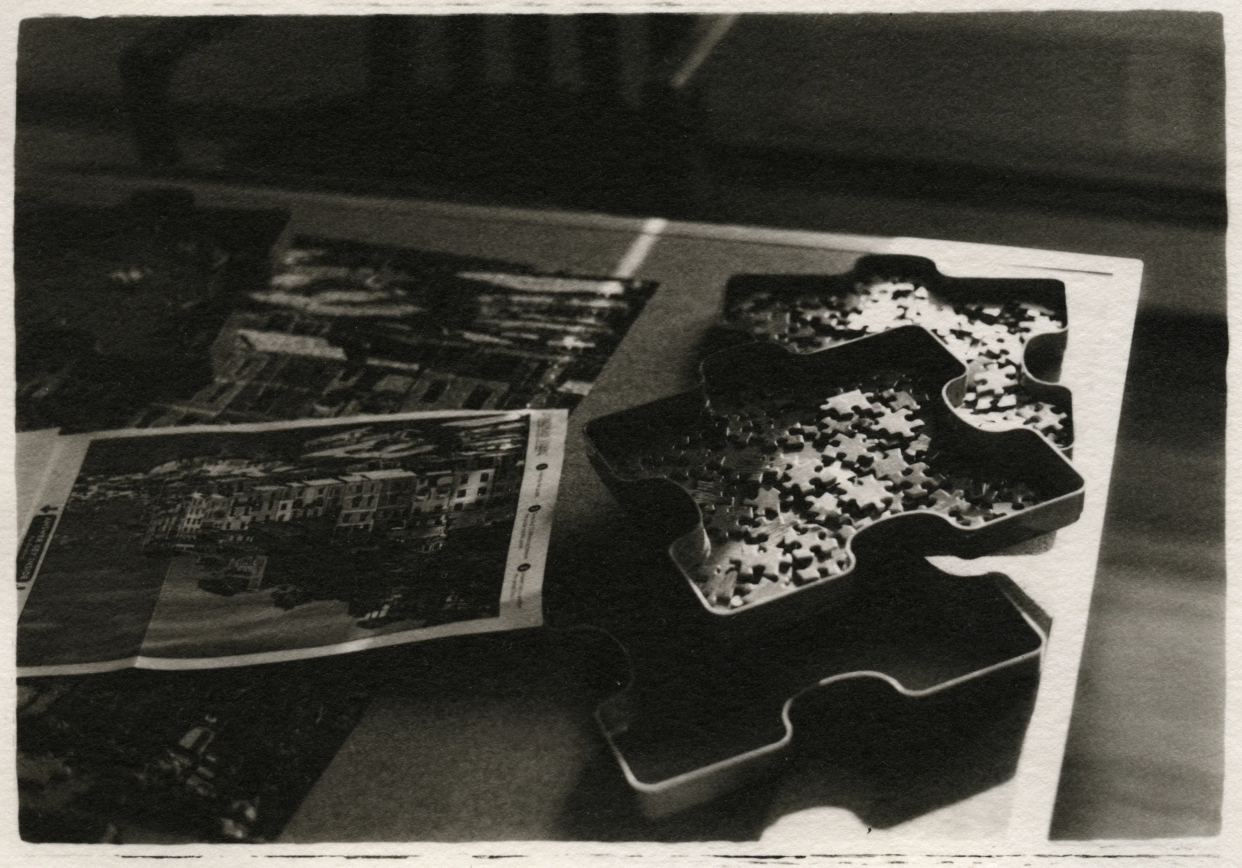 Mom's Puzzels Silver Gelatin Print, New Jersey, 2015