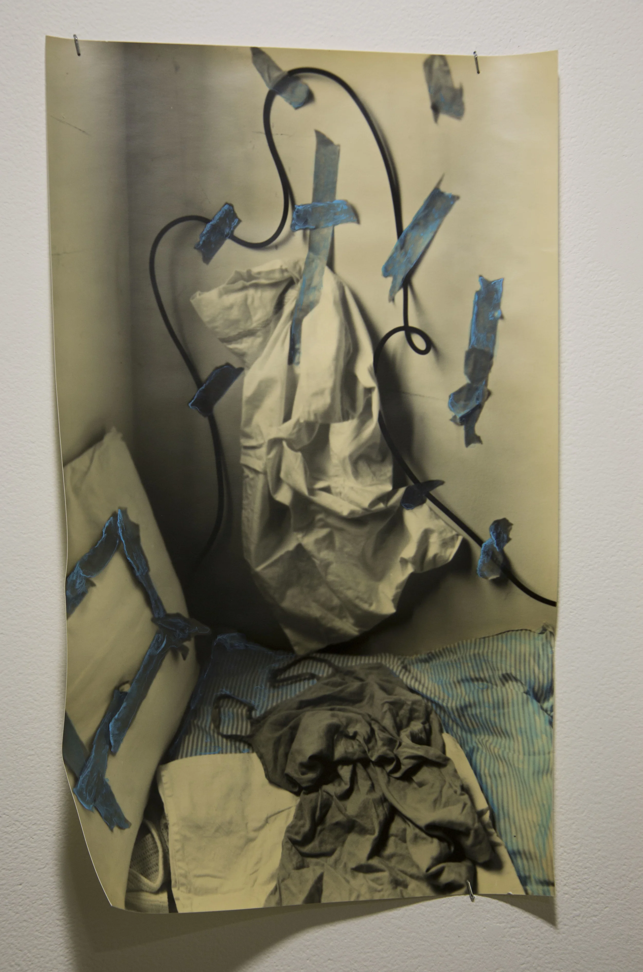 Second Skin Toned Silver Gelatin Prints, with Gouache