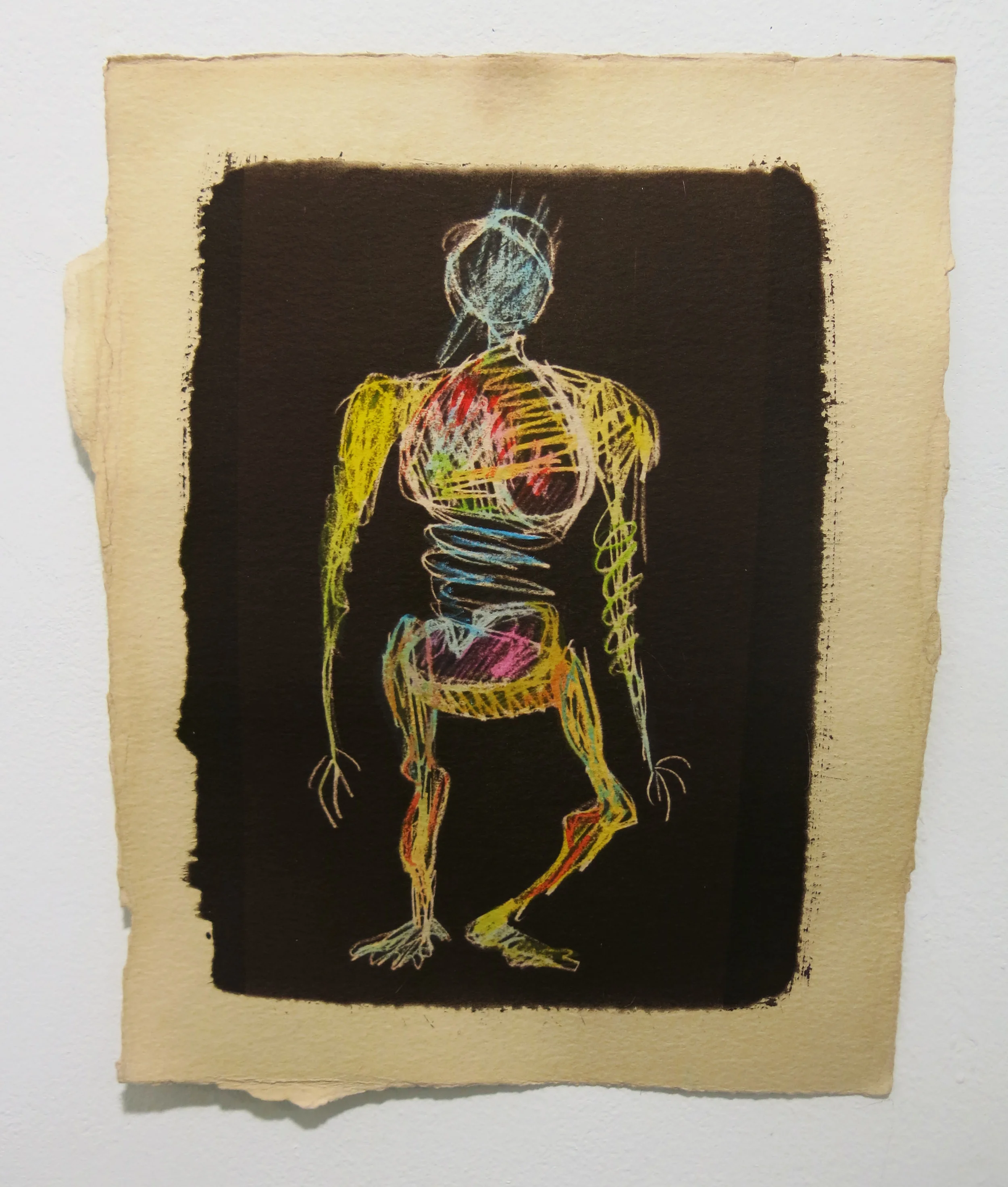   Toned Cyanotypes on Water Color paper with Gouache   