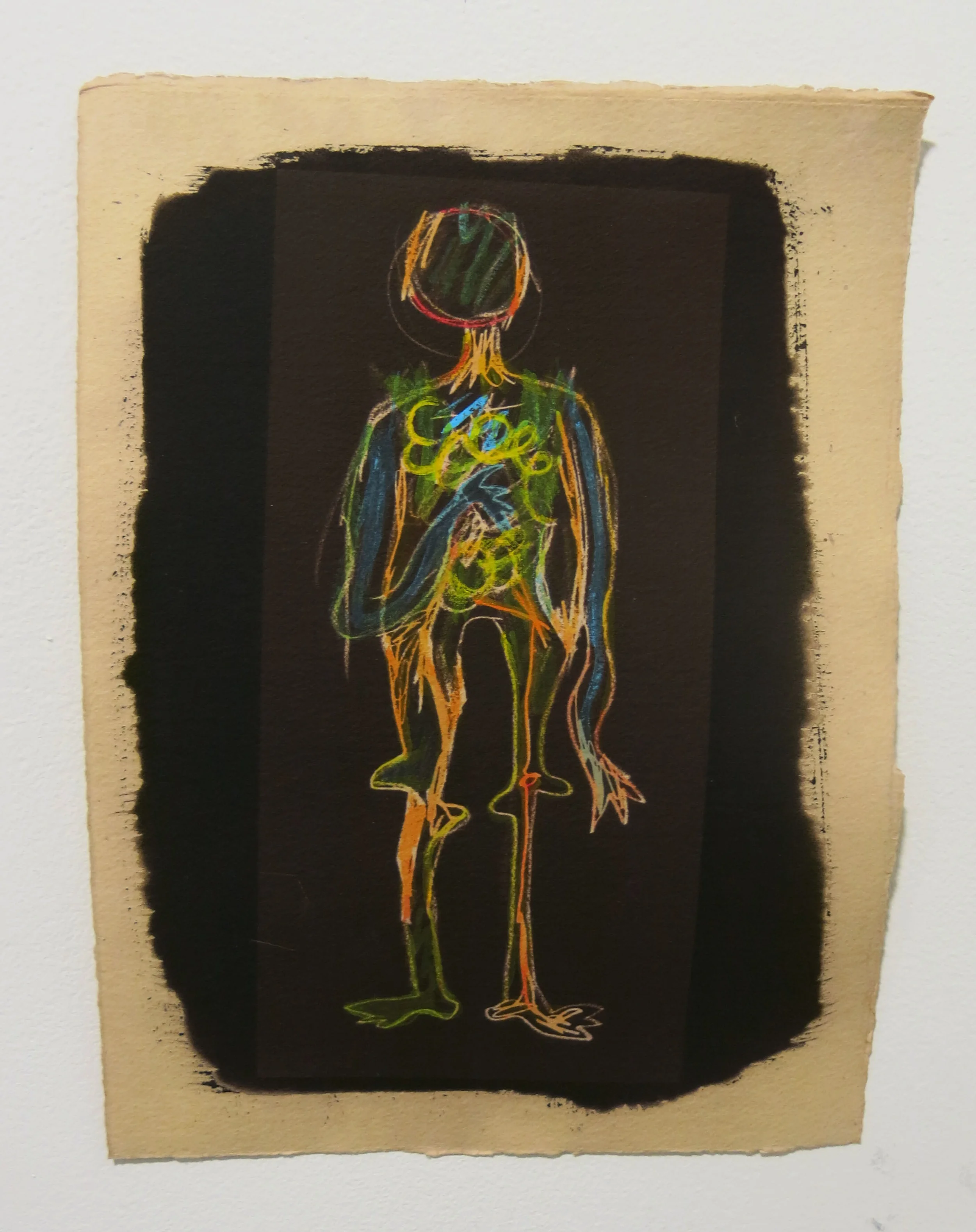   Toned Cyanotypes on Water Color paper with Gouache  