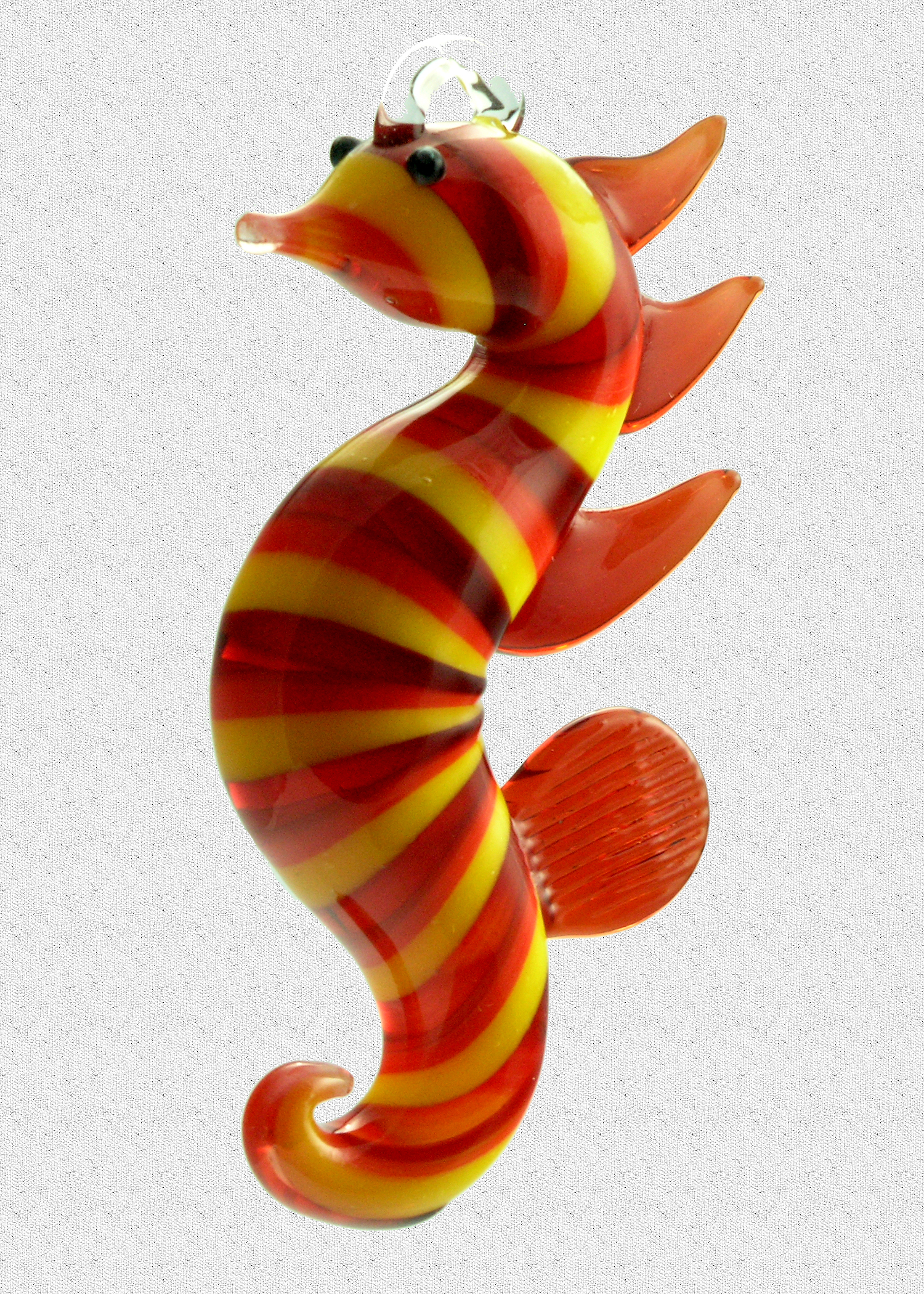 glass seahorse hanging ornament or suncatcher