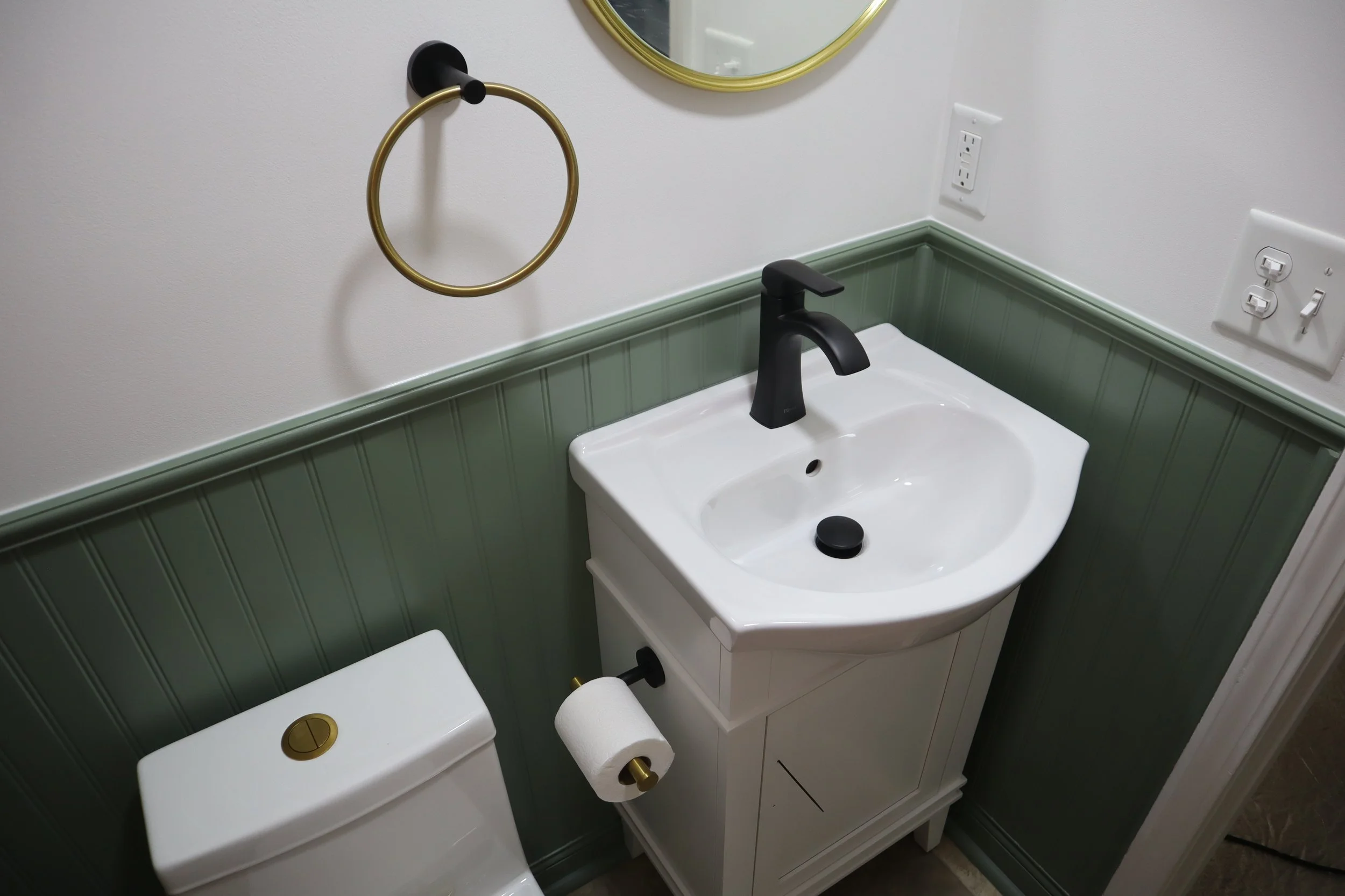 After- 2025 vanity and towel ring