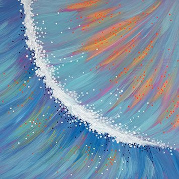 Sunset Kiss, 12x12 inches