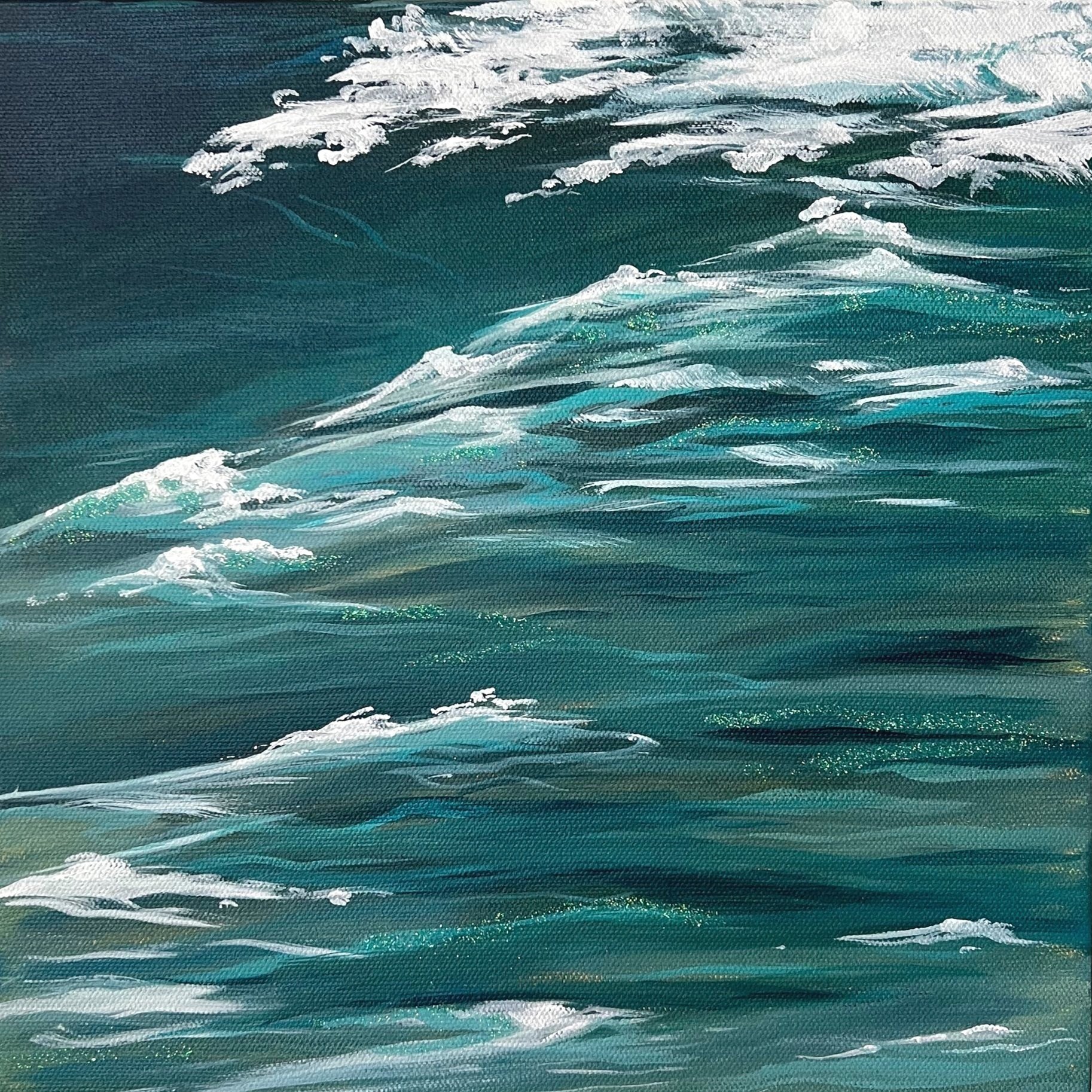 Wav Study #2, 12x12 inches