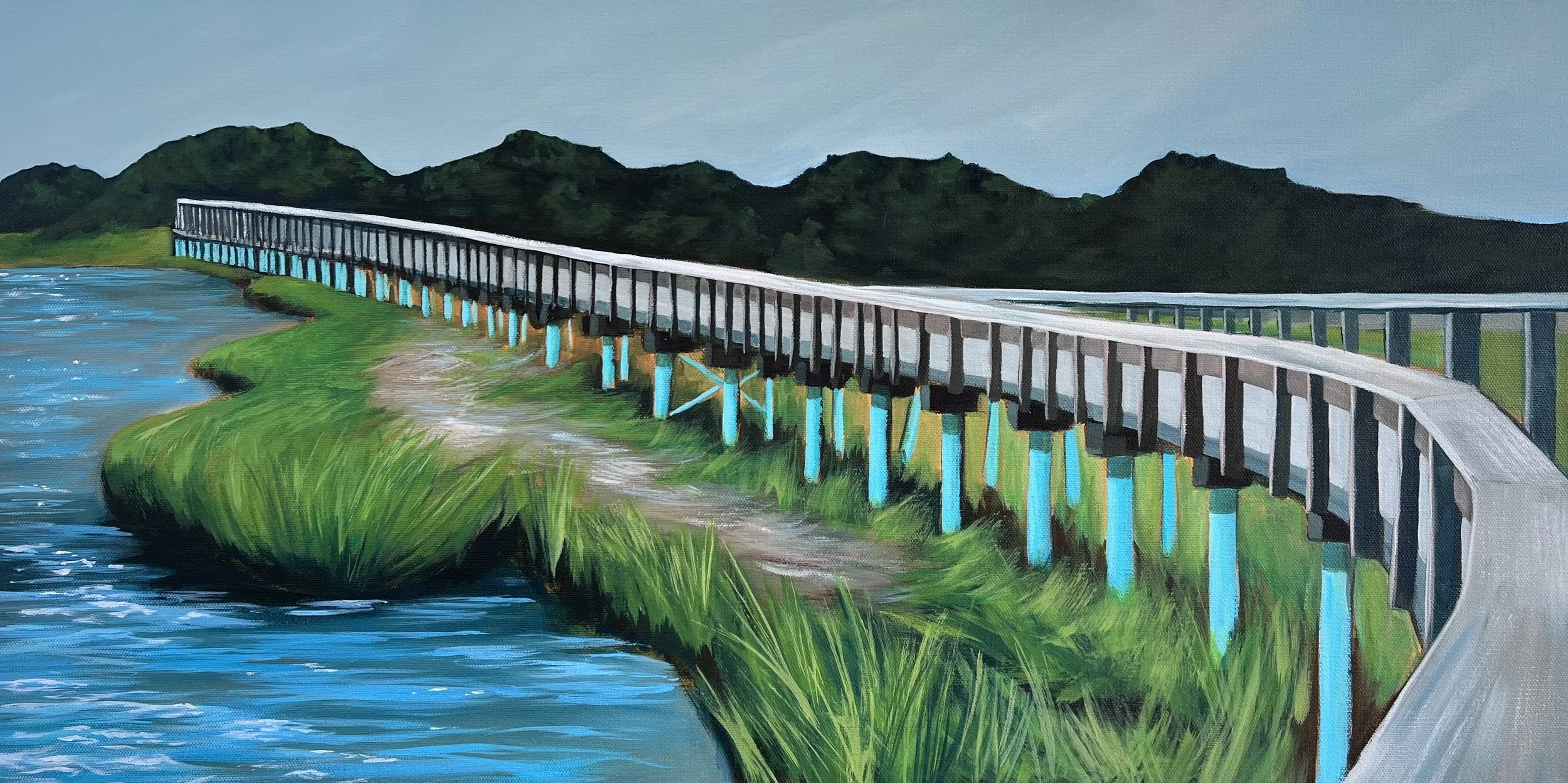 Mattapoisett Trail, 12x24 inches
