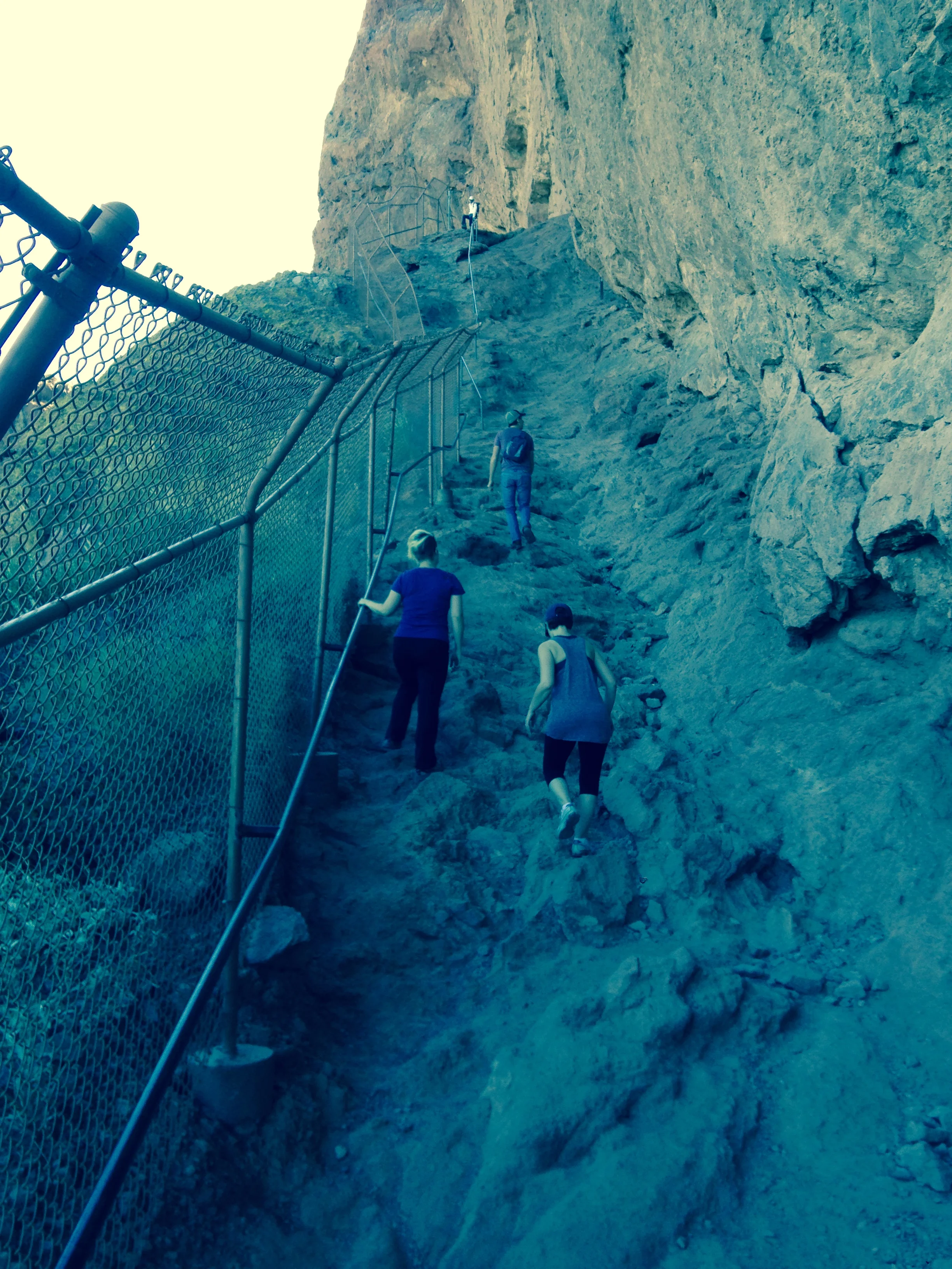 First "vertical" climb. Where are the switchbacks?