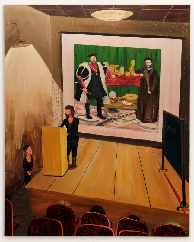 Seminar , 2013, Oil on canvas, 72” x 58”