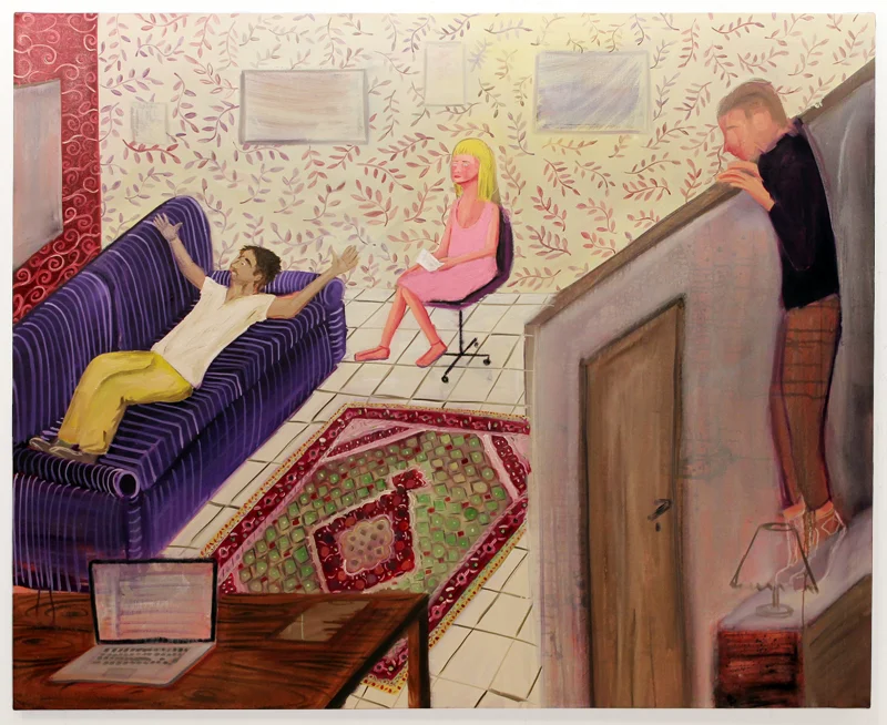 The Hidden Observer , 2013, Oil on canvas, 58” x 72”