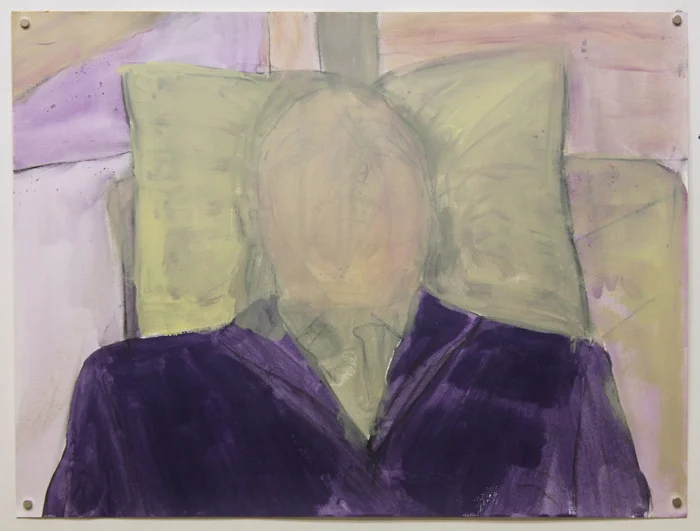Sleeping , 2012, Mixed technique on paper, 18" x 24"