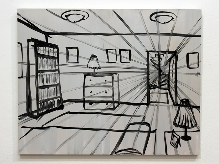 Interior , 2011, Acrylic on panel, 16" x 20"