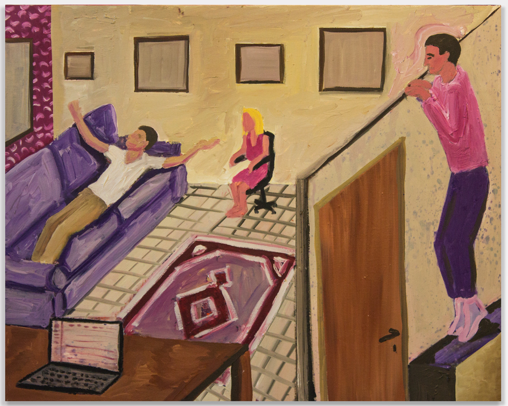 The Hidden Observer, 2013, oil on wooden panel, 16" x 20"