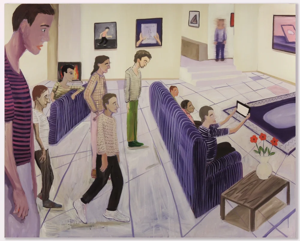 Screen Capture , 2013, oil on canvas, 54" x 72"