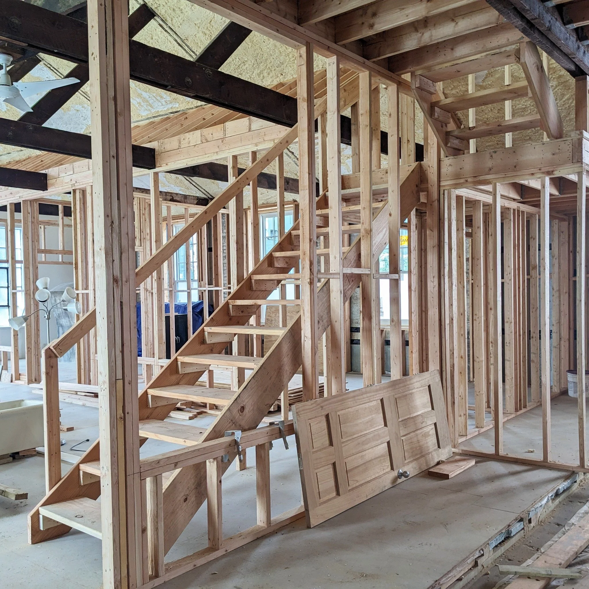 Back to one of our projects currently under construction: The #PineStreetFactory in Kingston, NY. This adaptive reuse transforms a former warehouse into a residential loft for two artist clients.

We&rsquo;re working with the building&rsquo;s origina