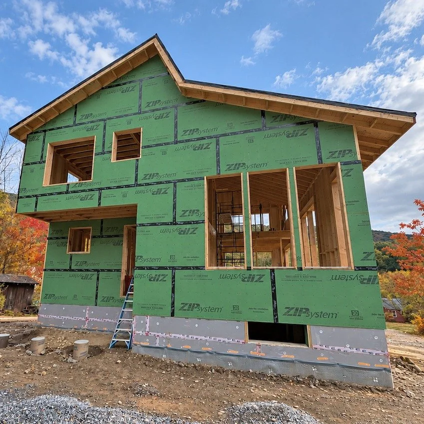 Under Construction: Our new residential project in Phoenicia, NY is taking shape. With the foundation and framing complete, we're gearing up for the next big milestone: Cembra triple-glazed window installation, which will bring the home's design one 
