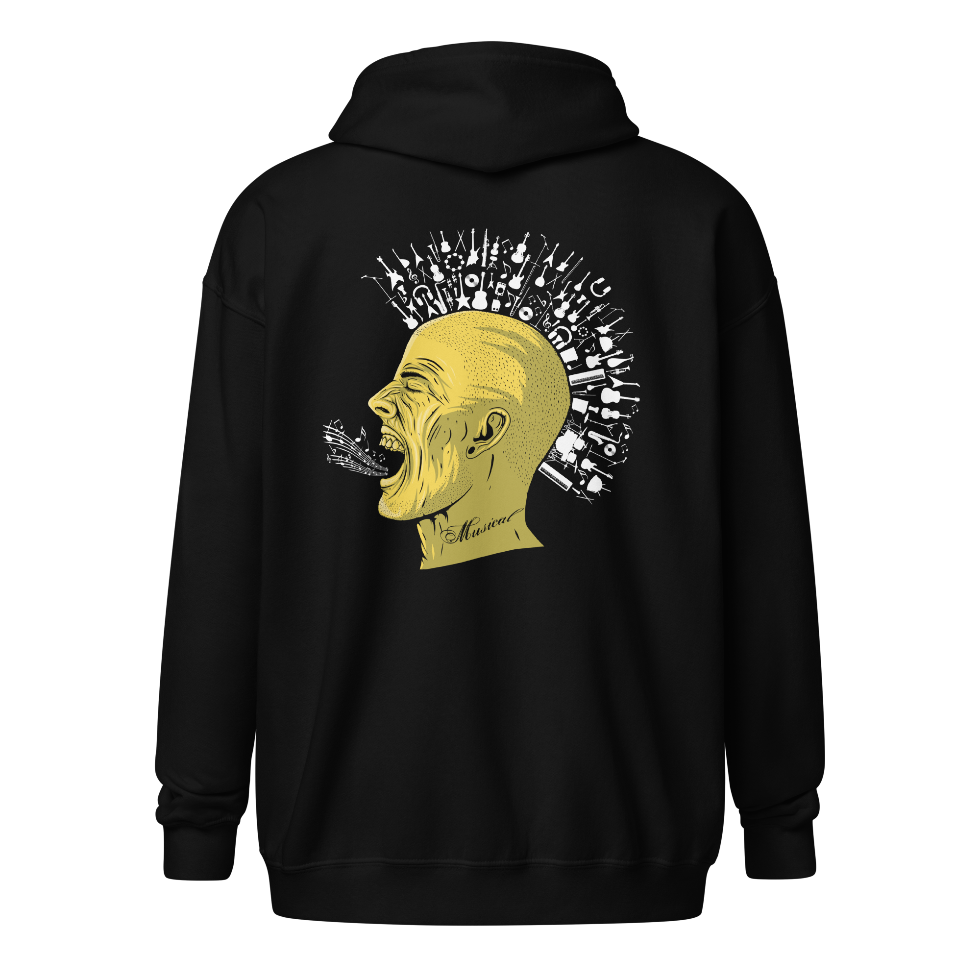 Mohawk - Yellow Zip Hoodie