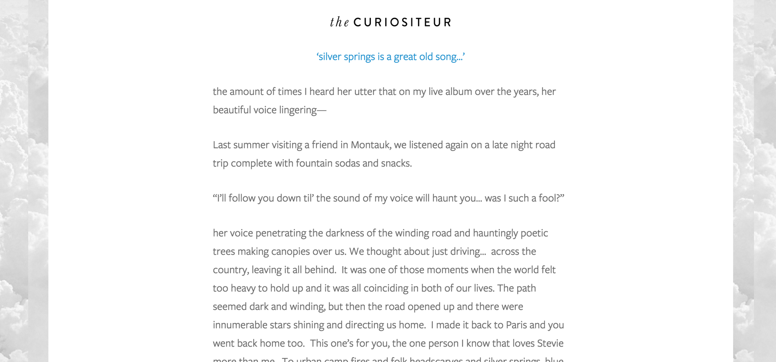 The Curiositeur