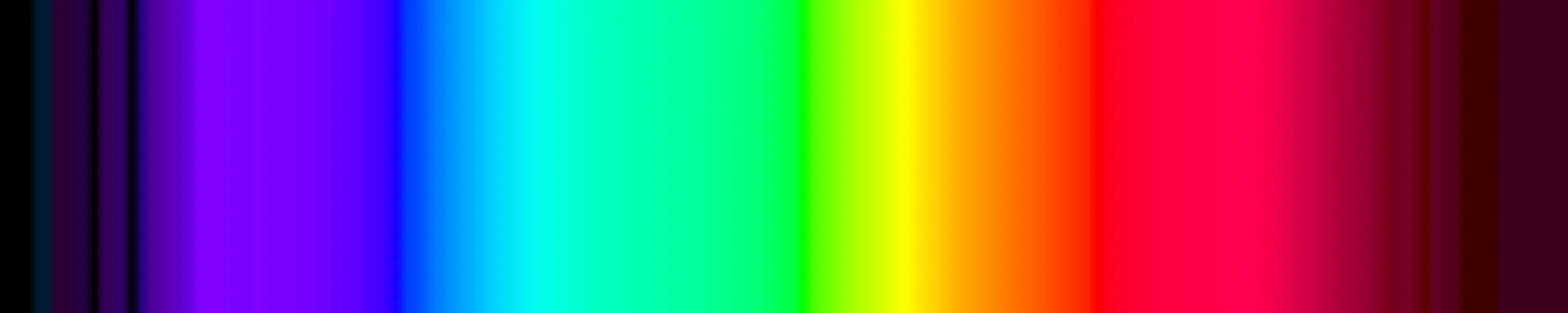 Color spectrum shown in RGB