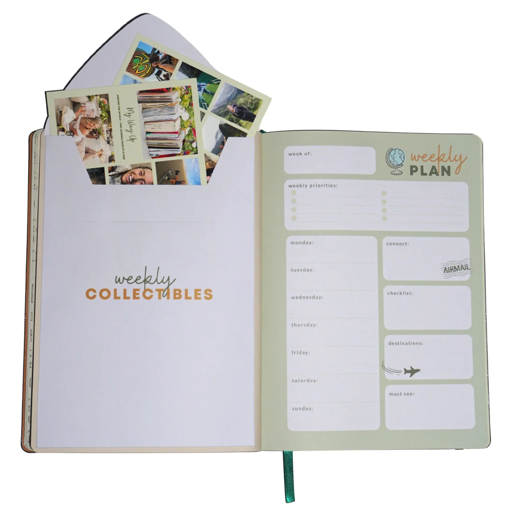 My Way Up Travel Journal internal pages