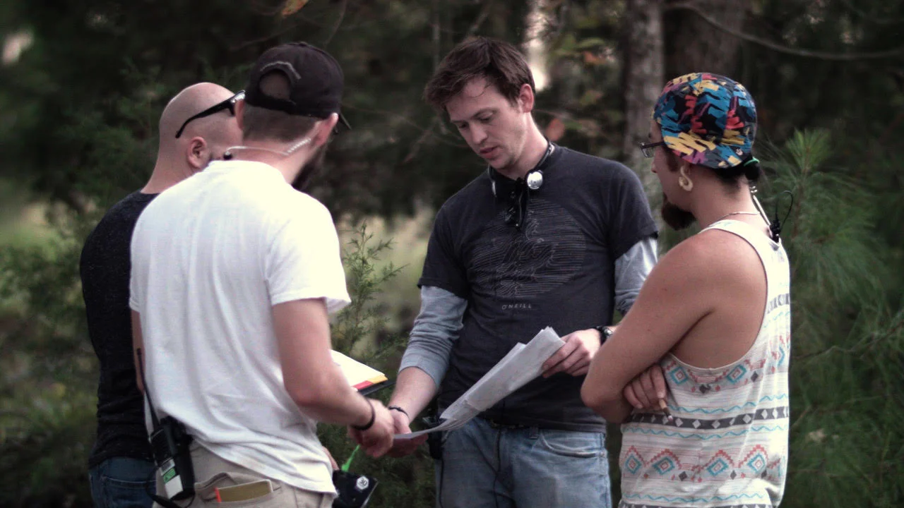 Wood on the set of The Canadoo