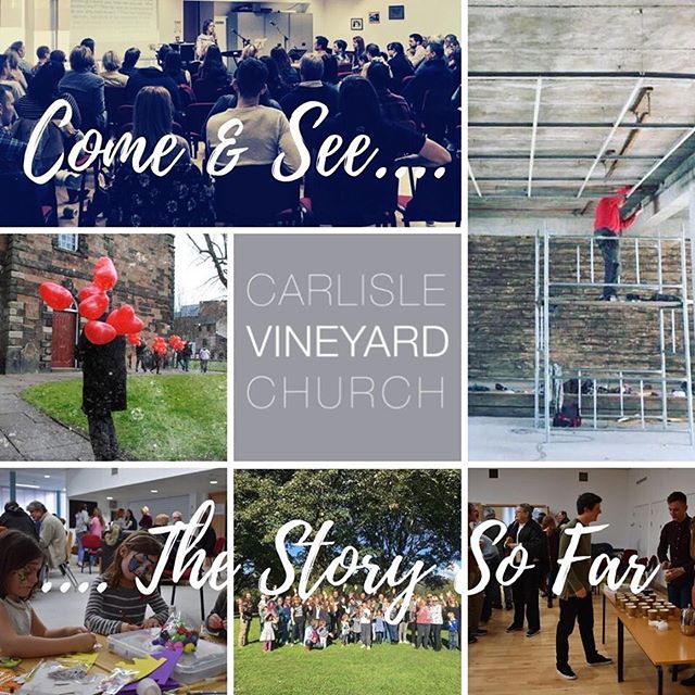 Our usual Come and See invite on Sunday 19th May is to all beyond just those newest to our community!
We will gather and show pictures, and tellstories of our journey so far at Carlisle Vineyard starting with an interview with Andy and Rho and expanding from there - everyone gets to play.
We'd love to you to ponder the stories in your hearts in being part of the journey too and we'll open our the story telling to all - a story collective if you like.
And we'll dream of the stories to come.
Come for 7, bring cake or a snack to share and we'll pop the kettles on.
See you there!
Andy & Rho #welovecarlisle #carlislevineyard
