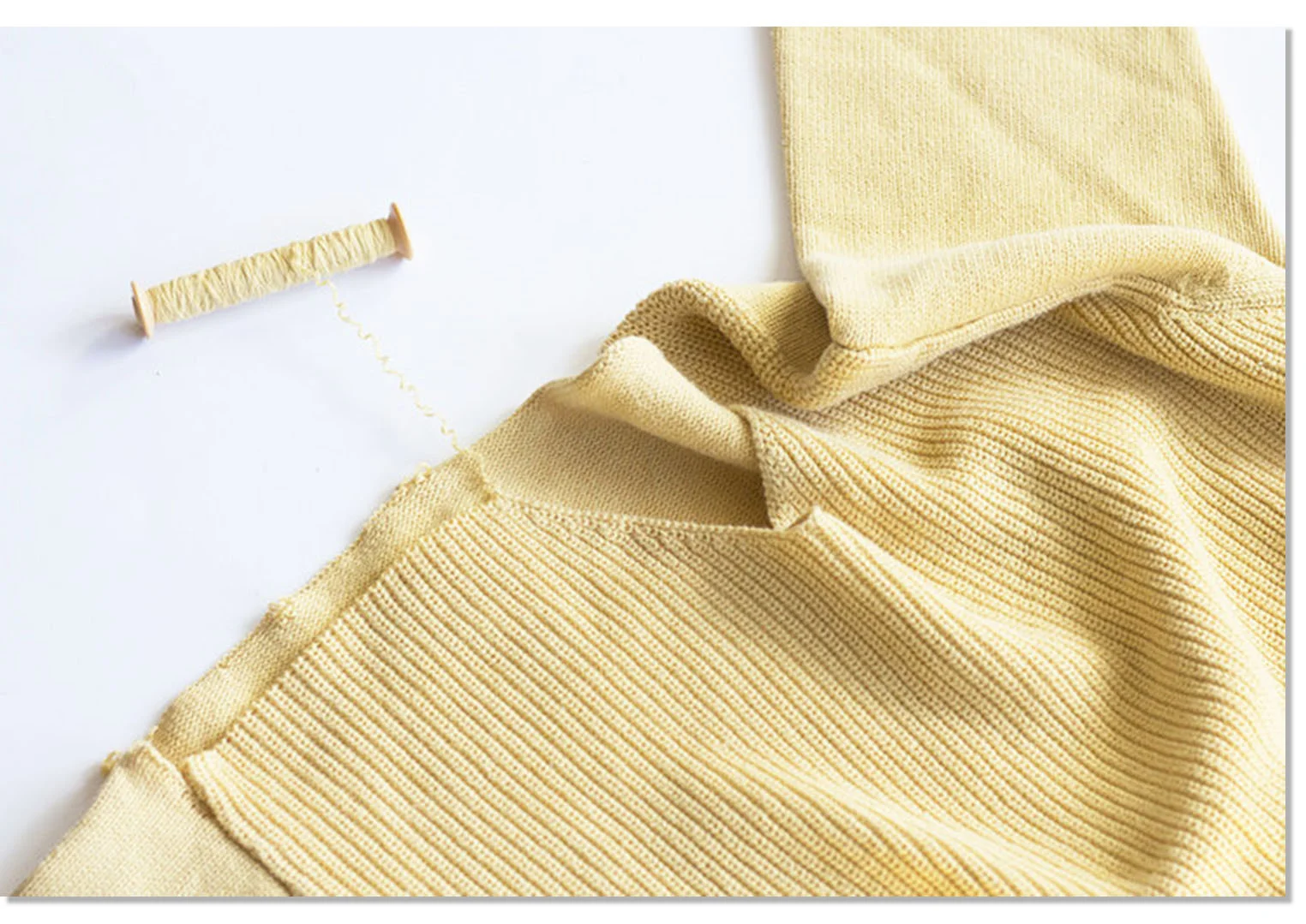 Knit sweater to be up-cycled