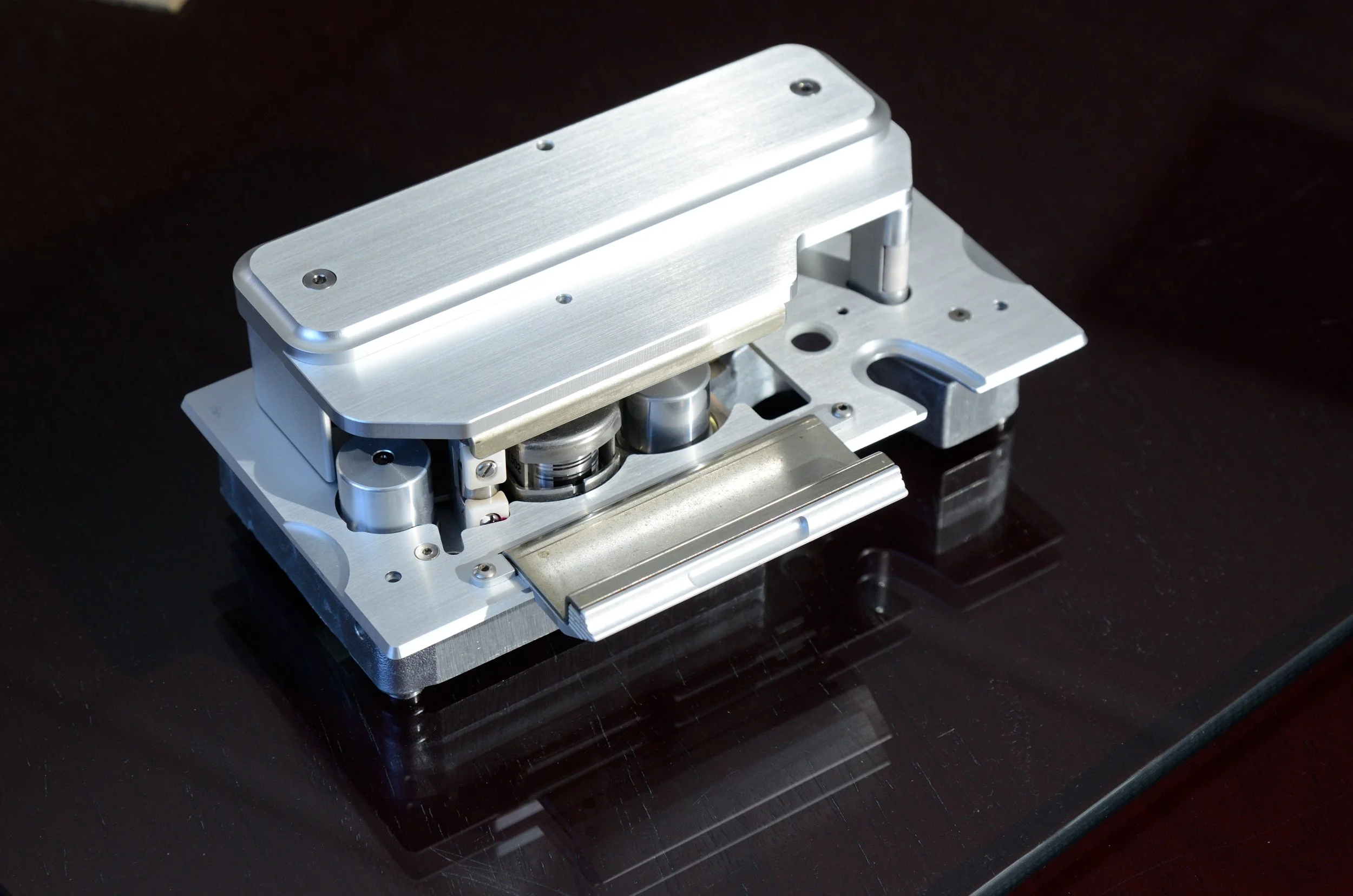 ATAE SHRO single-head read-only playback head block for the Studer A820, engineered to reduce tape wear during archival playback.