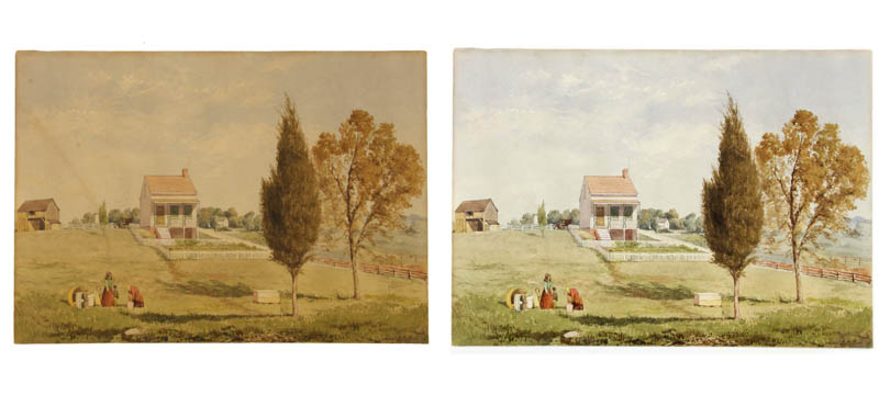 JOHN HENRY HILL_UNTITLED (HOUSE WITH YARD AND FIGURES)_AT.jpg