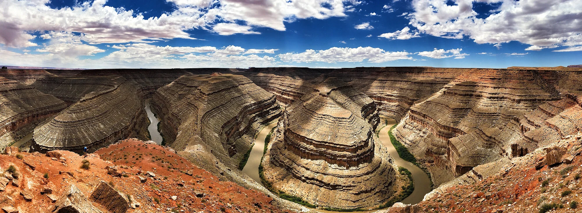  Goosenecks State Park, Utah, overlooking a deep meander of the San Juan River. 