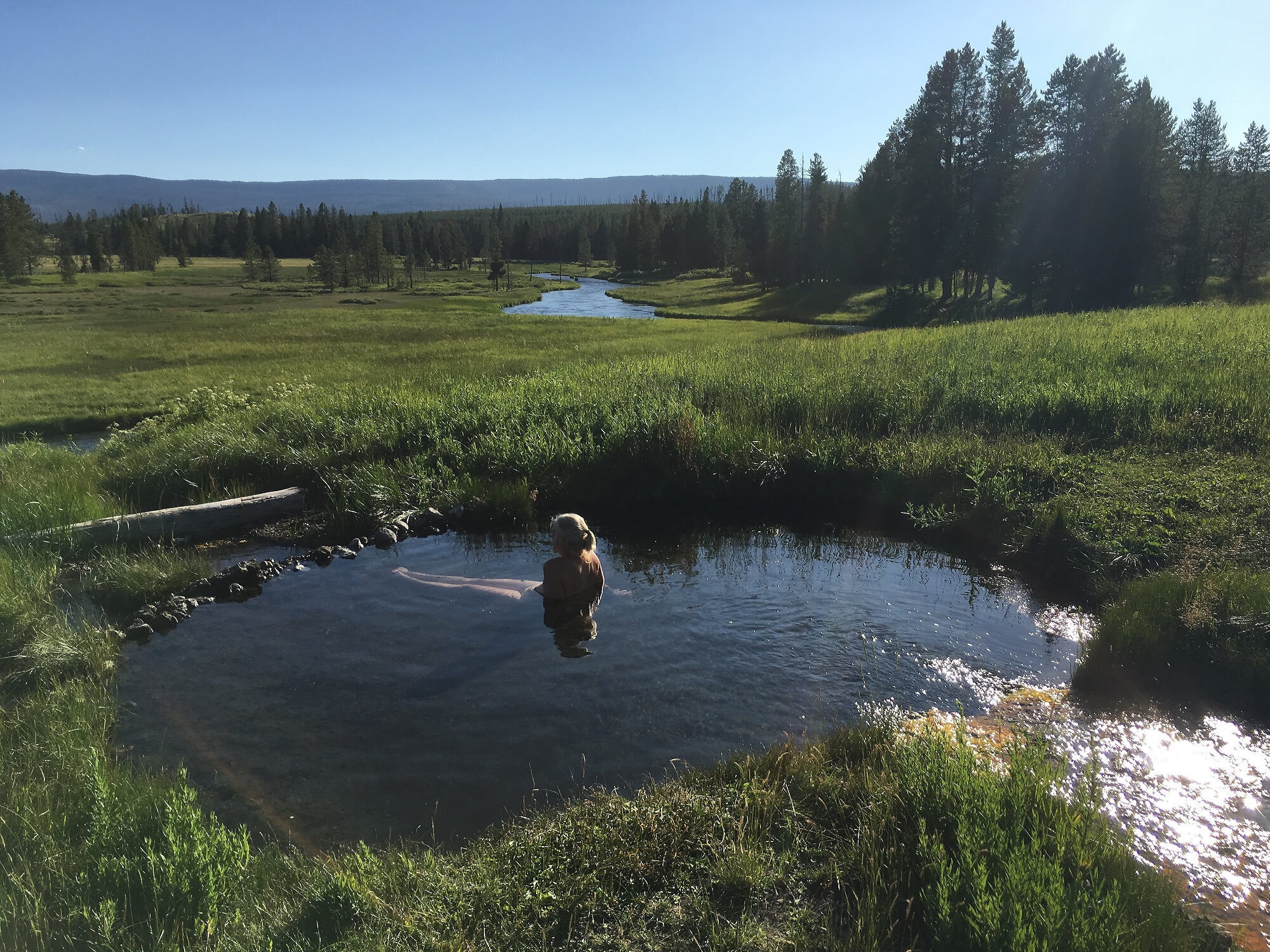  Hot spring near the upper Snake River, WY 