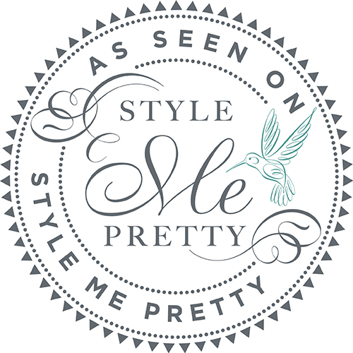   Featured on   Style Me Pretty  