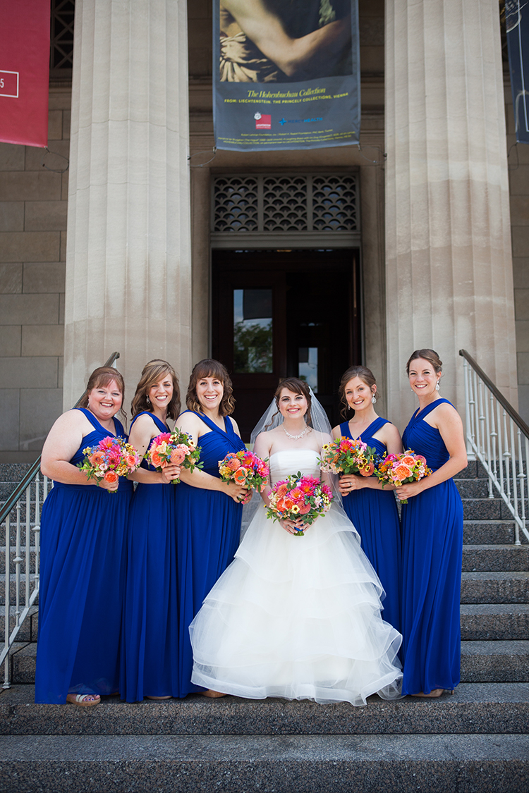 Wedding at the Cincinnati Art Museum, Cincinnati, Ohio. Flowers by Floral Verde LLC. Photo by Shelby Street Photography.
