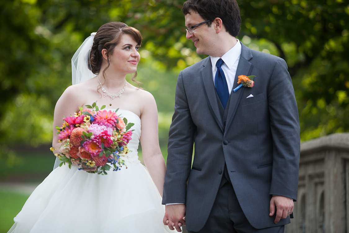Wedding photos at the Eden Park, Cincinnati, Ohio. Flowers by Floral Verde LLC. Photo by Shelby Street Photography.